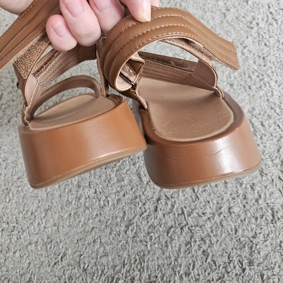Madewell The Emmalee Brown Platform Sandal English Saddle - Picture 6 of 8